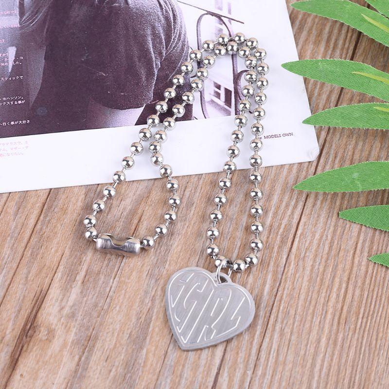 Collarbone Chain Classy Girl Heart Pendant Necklace Gift for Friend Birthday