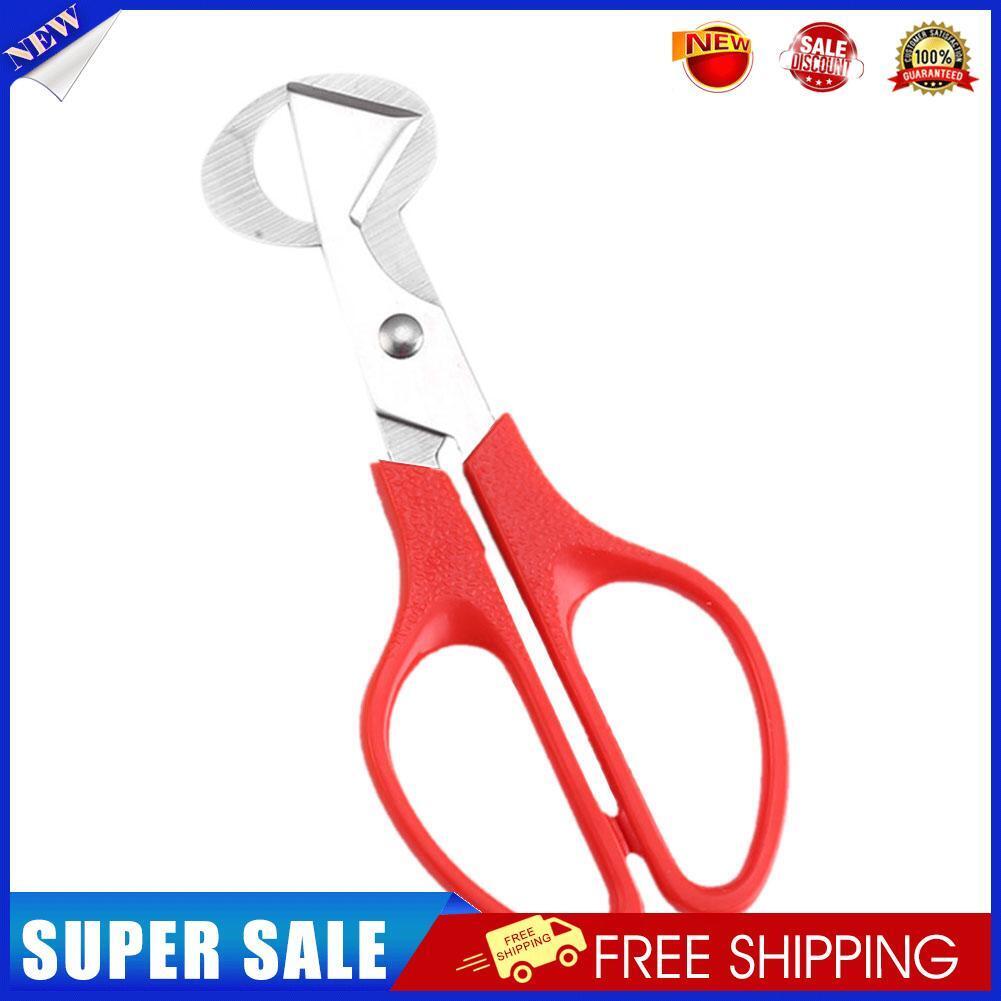 Bird Quail Egg Scissors Pigeon Opener Cutter Cracker Clipper Slicer (Red)