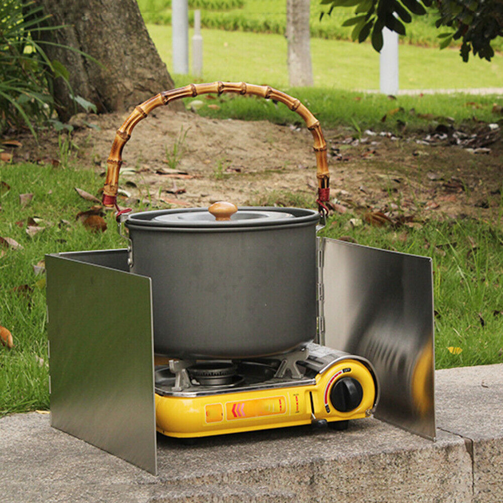 Foldable Gas Stove Windshield Outdoor Camping Cooking Picnic Wind Screen