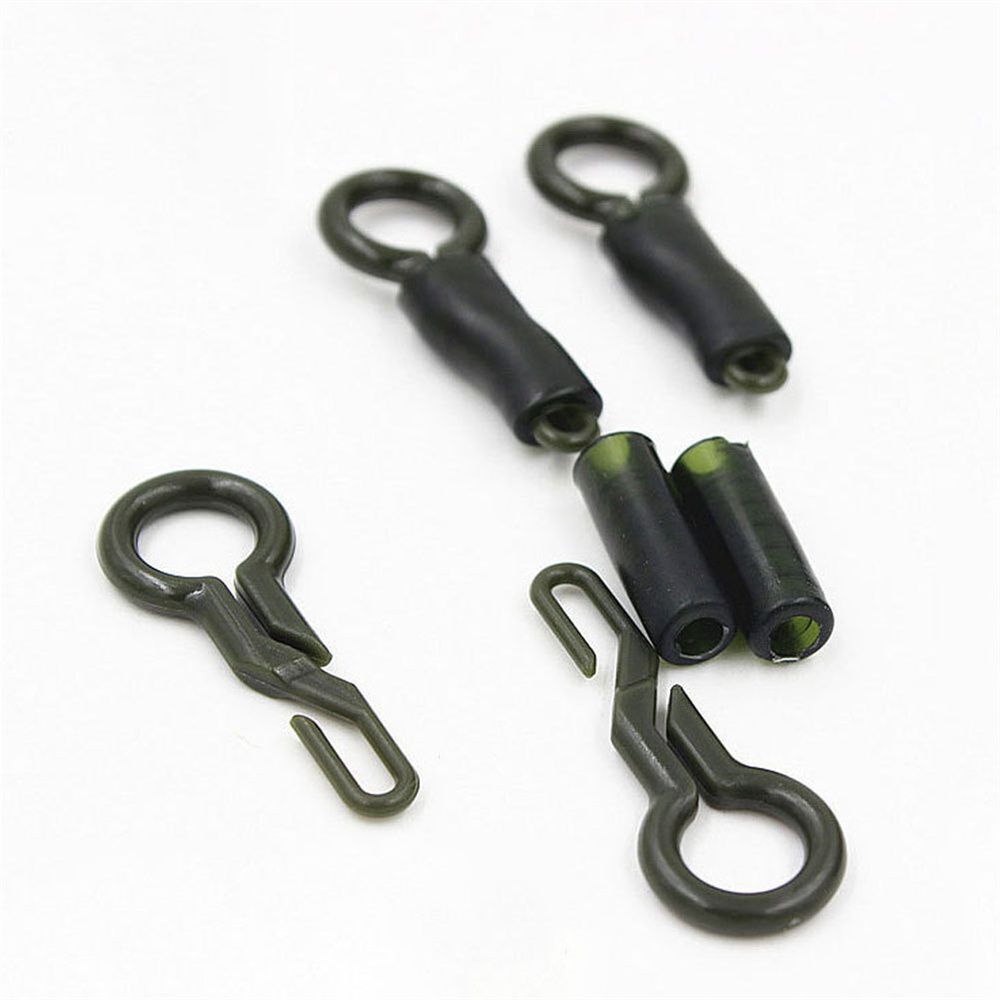 Accessories Tackle Rig Connector Back Lead Clips Silicone Sleeves Locking Tube