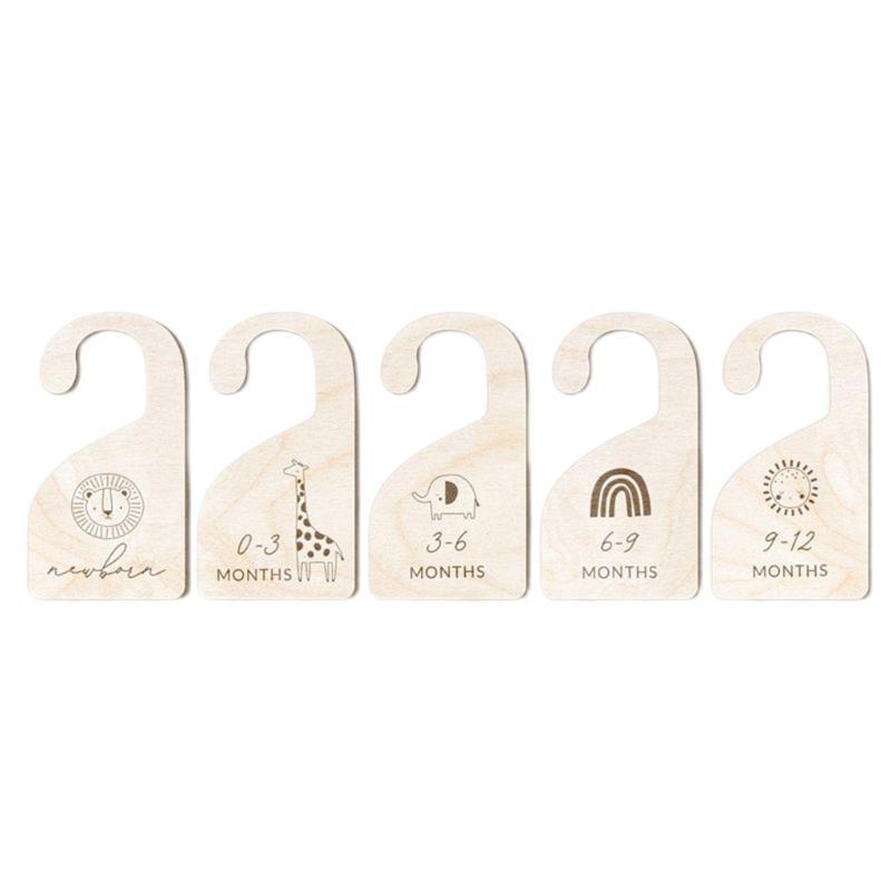 Cute Baby Closet Dividers By Month Nursery Closet Organizer Kids 0-12 Months