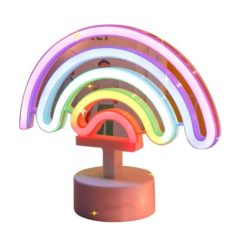 Neon Signs Rainbow Shaped LED Neon Light Night Light Neon Night Sign Hanging Art