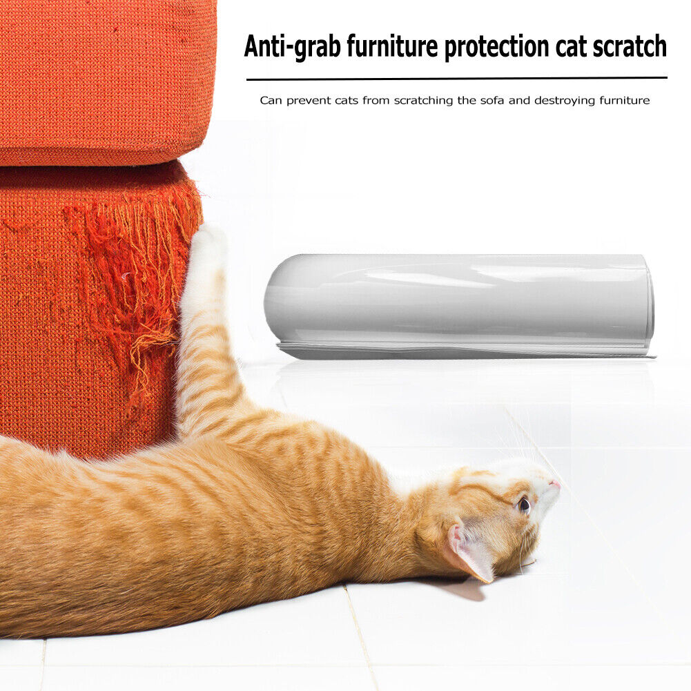 Cat Scratch Protector Tape Deterrent Anti Scratch Mat Pet Supply (47x15cm)