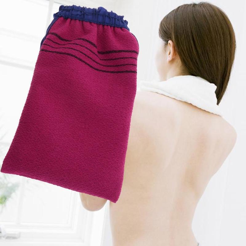 Shower Spa Exfoliator Double-sided Bathing Glove Body Cleaning Scrub Mitts