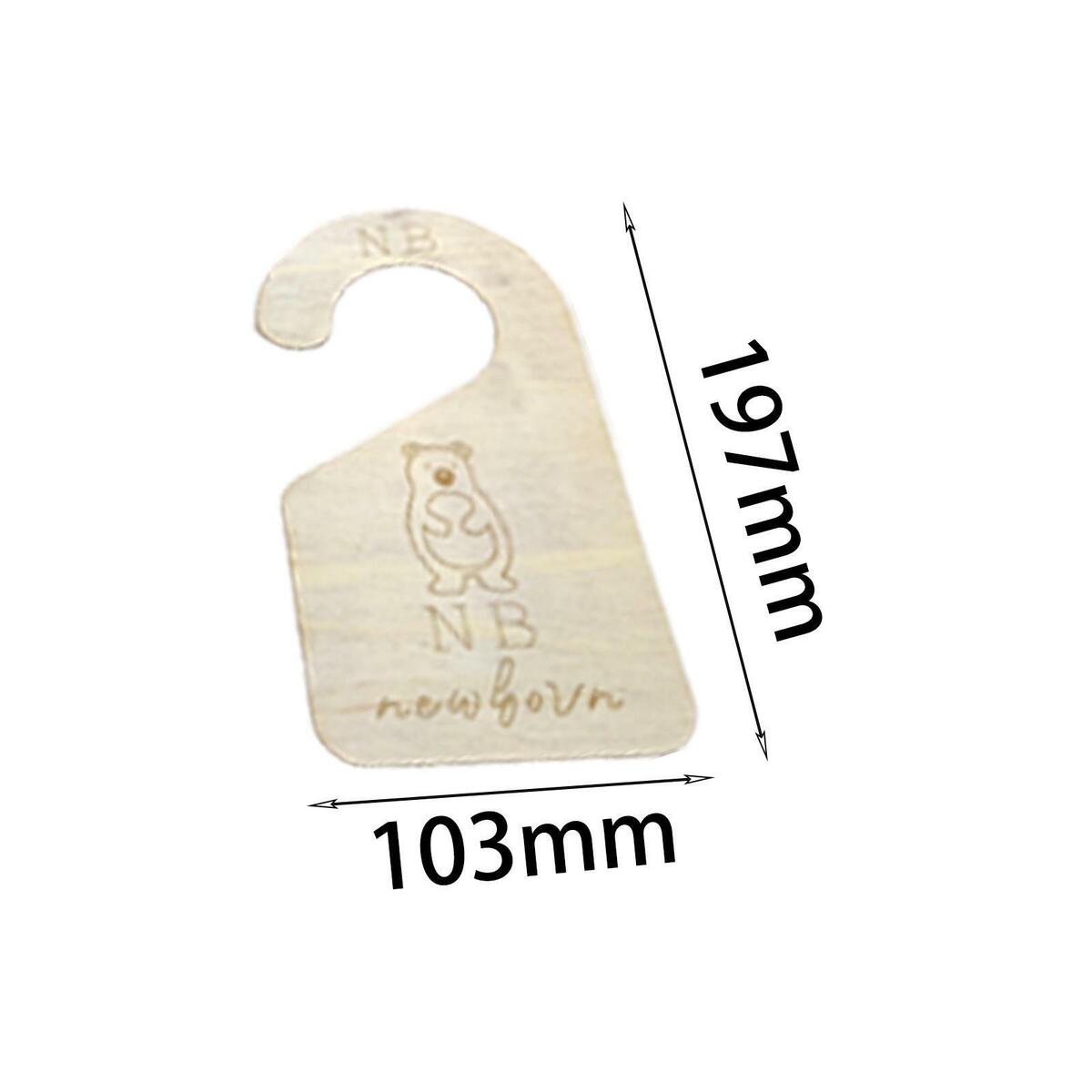 17pcs/set Wooden Newborn Baby Closet Dividers Wardrobe Nursery