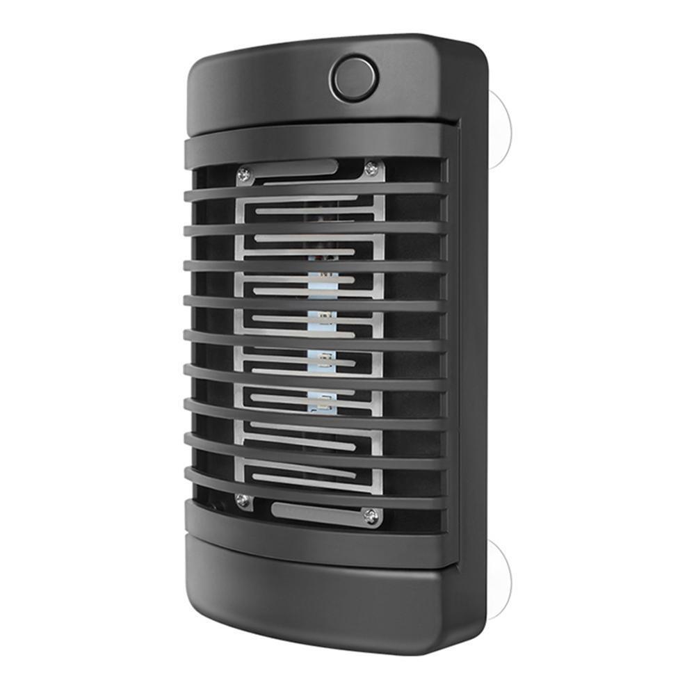 4LED Solar Mosquito Killer Lamp Electric Shock Insect Zapper Fly Trap Light