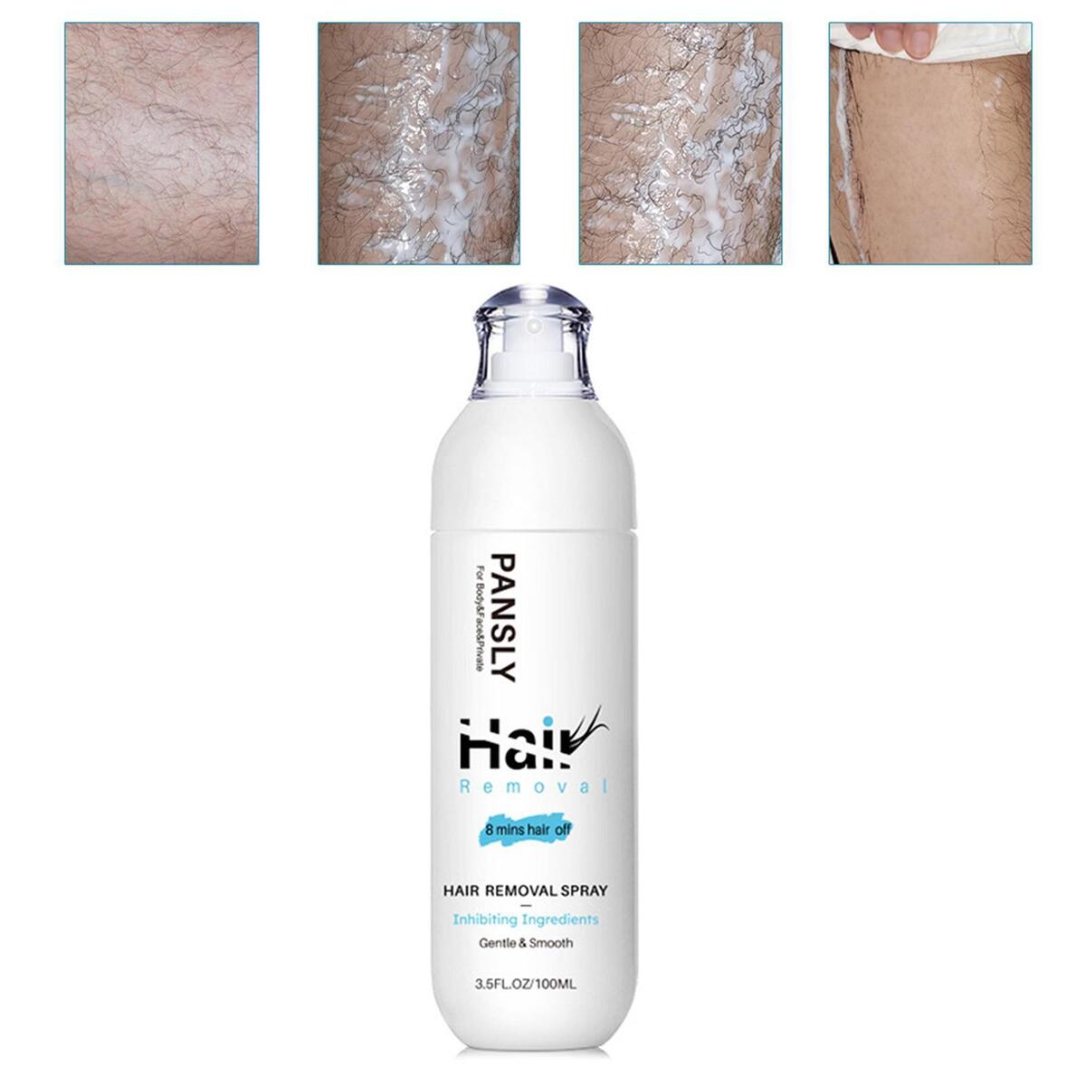 Hair Removal Spray Quick Smooth Mild Hair Off for Treatment Bikini Women Men