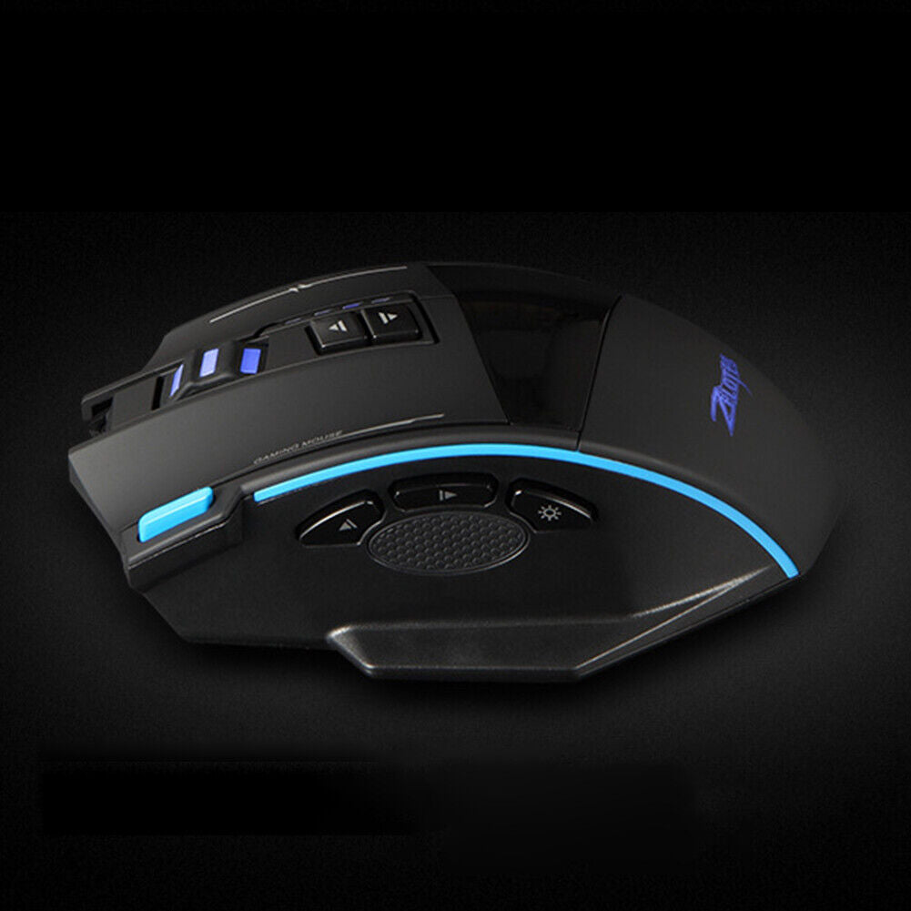 ZELOTES F-15 Wireless Wired Backlight 5 Gears 4800DPI Optical Gaming Mouse
