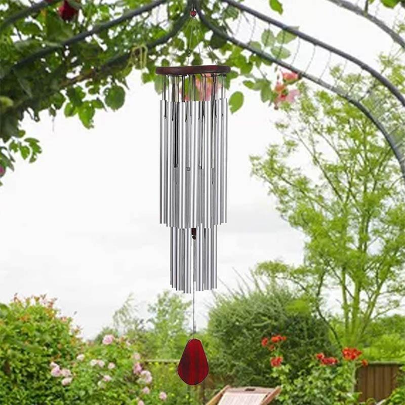 27 Tubes Handmade Large Wind Chimes for Outdoor Tuned Hummingbird Bells Soothing