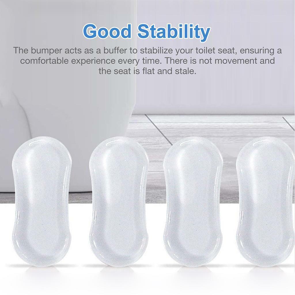 of 4 Bathroom Hardware Bidet Toilet Seat Lid Bumpers Buffer Attachment