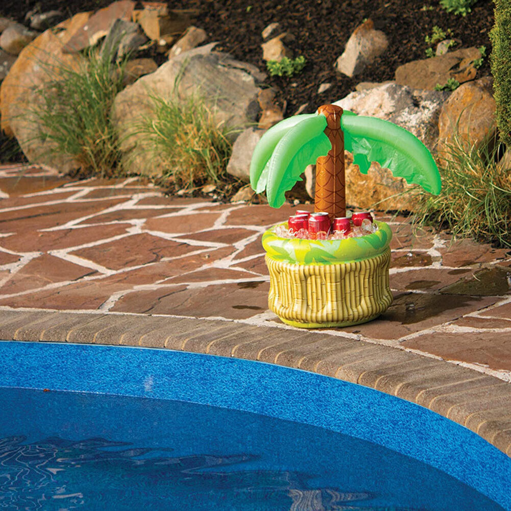 Beverage Cooler Storage Ice Pad Beach Party Inflatable Coconut Ice Bucket