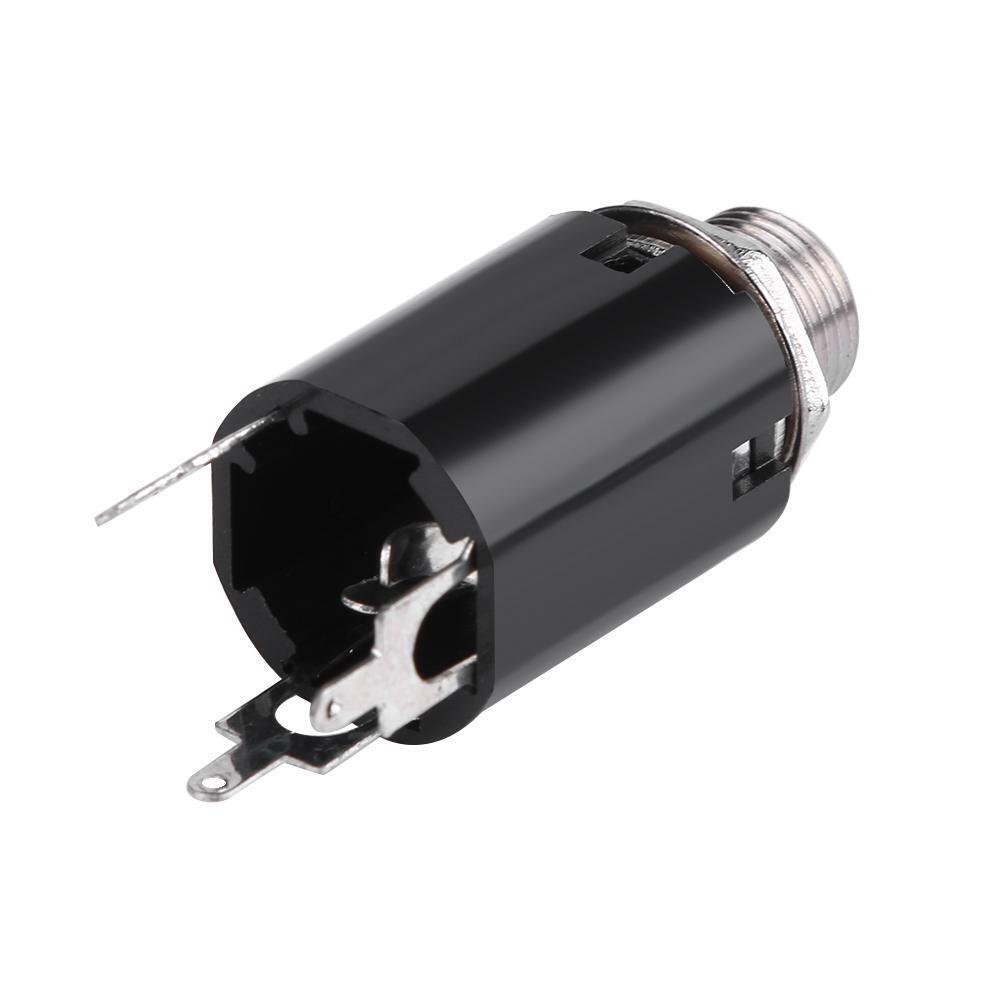 2pcs Guitar Endpin Jack 6.35mm Input for Electric Guitar Bass Output Parts