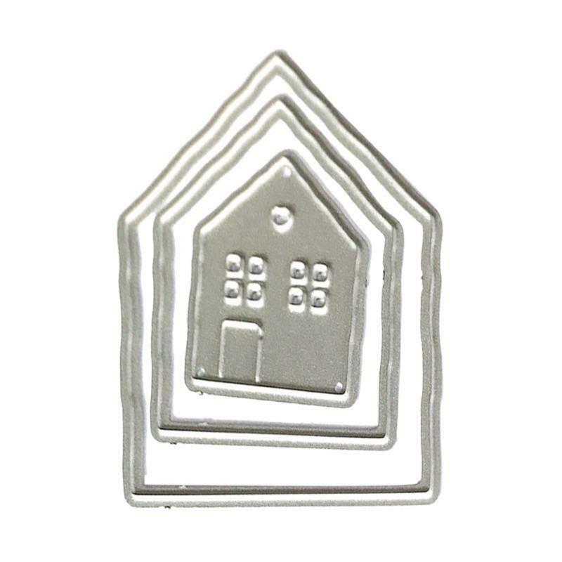 Houses Metal Cutting Dies Stencil Scrapbooking DIY Album Paper Card Embossing