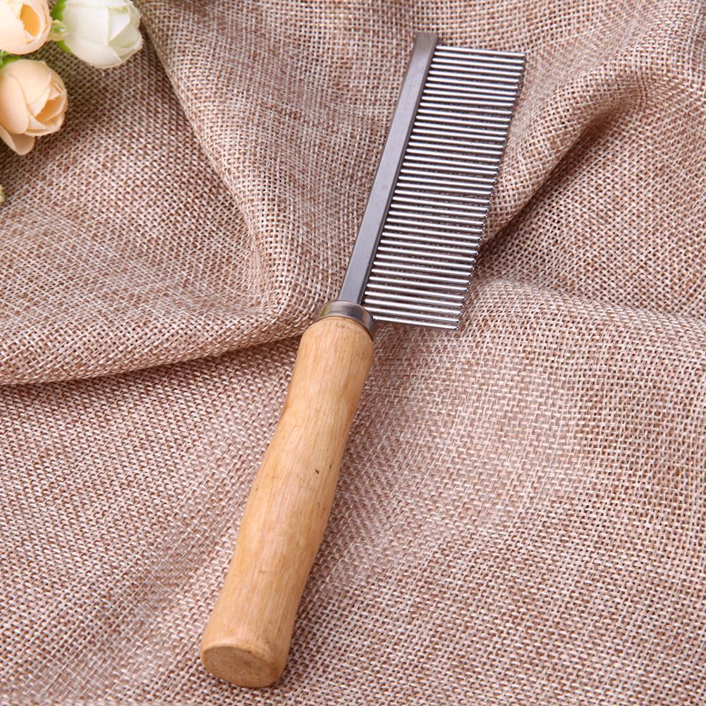Stainless Steel Pet Comb for Dog Cat Hair Removal Single Row Straight Comb