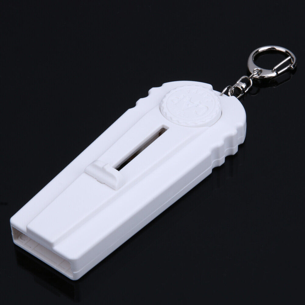 Flying Cap Bottle Beer Opener Cap Launcher Fire Hat Key Ring White