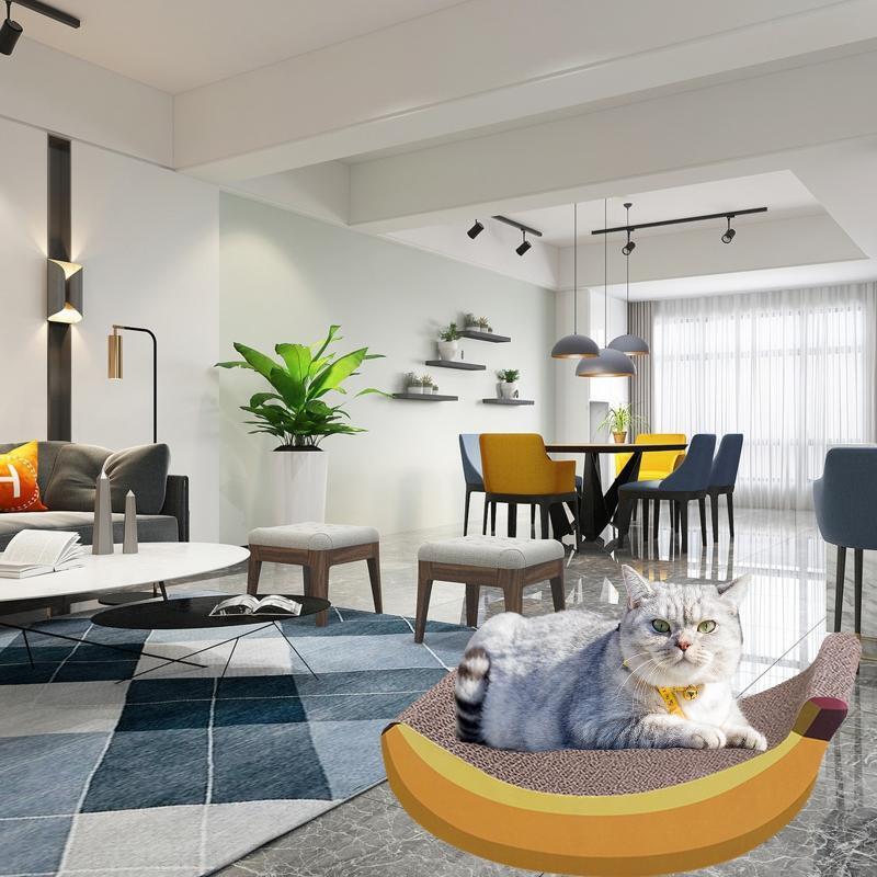 Cat Scratcher Wave Board for Indoor Cats Scratching for Furniture Protection