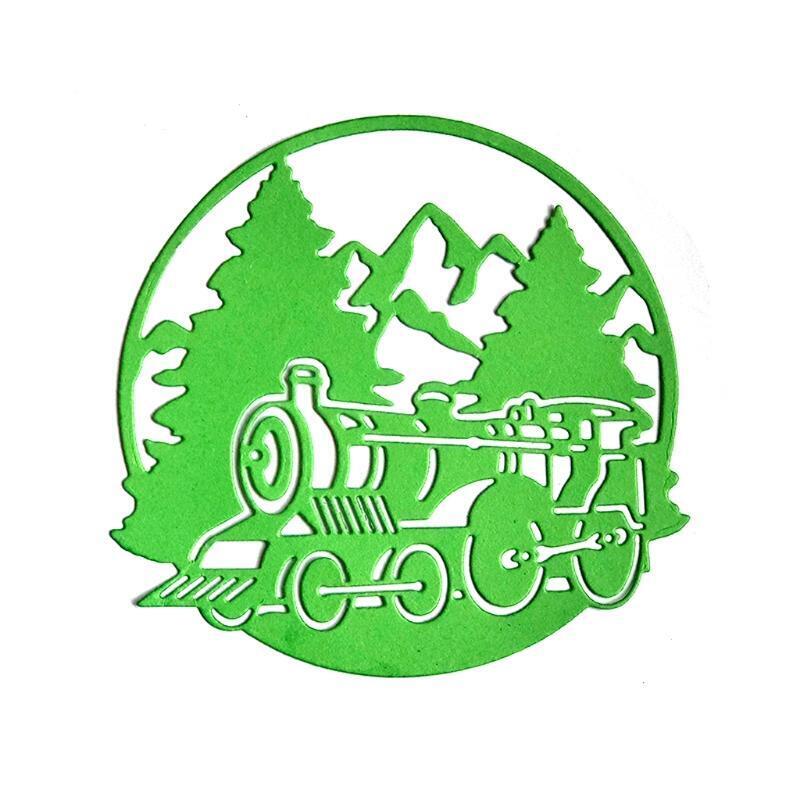 Christmas Tree Train Metal Cutting Dies Stencil DIY Scrapbooking Album Paper