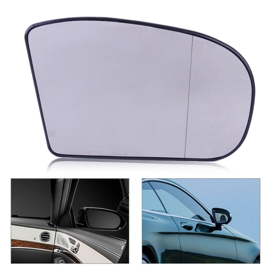 Right Heated Door Mirror Glass Wide Angle Fit For Mercedes E/C Class Li