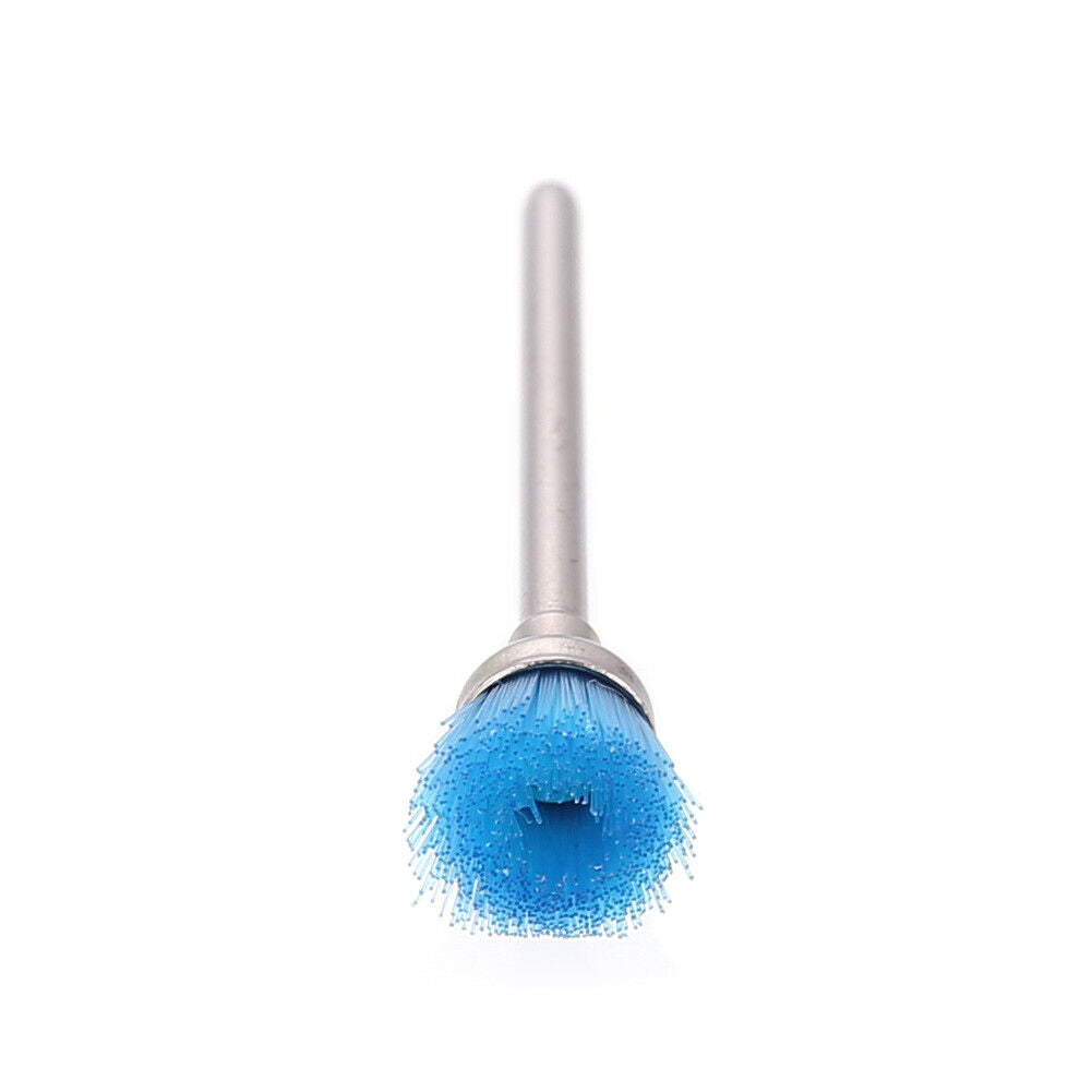 Nylon Nail Drill Clean Brush Bit Electric Manicure Polishing Files (Blue)