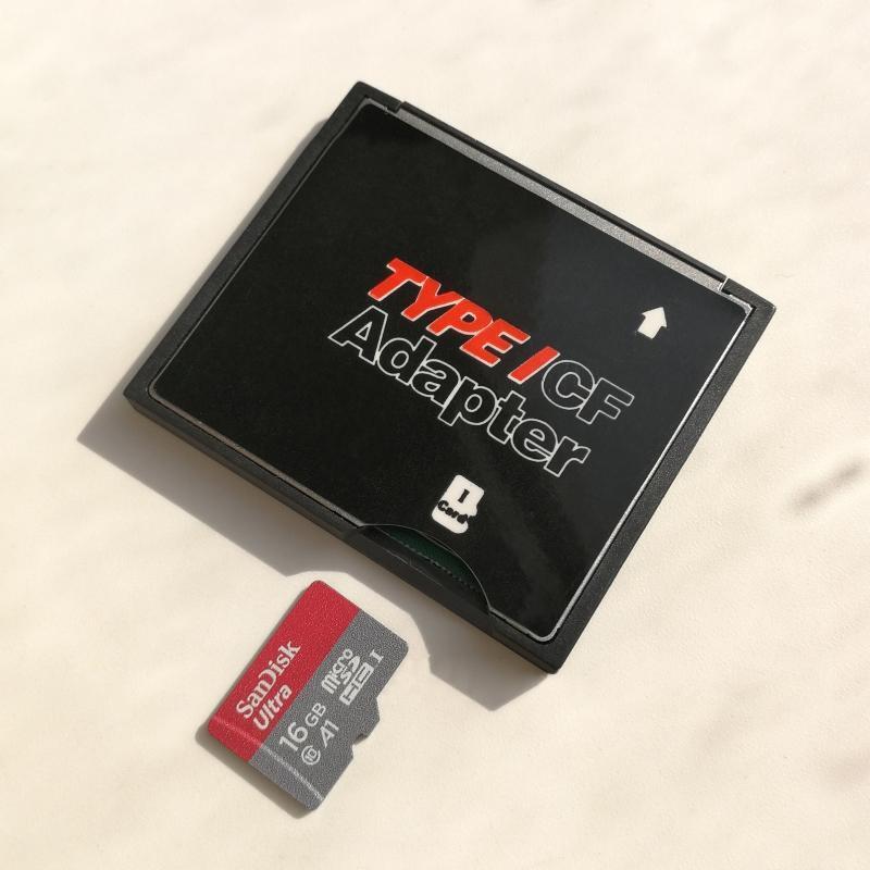 Dual Slot Micro-SD TF to CF Adapter Compact Card Holder Type I Card Converter