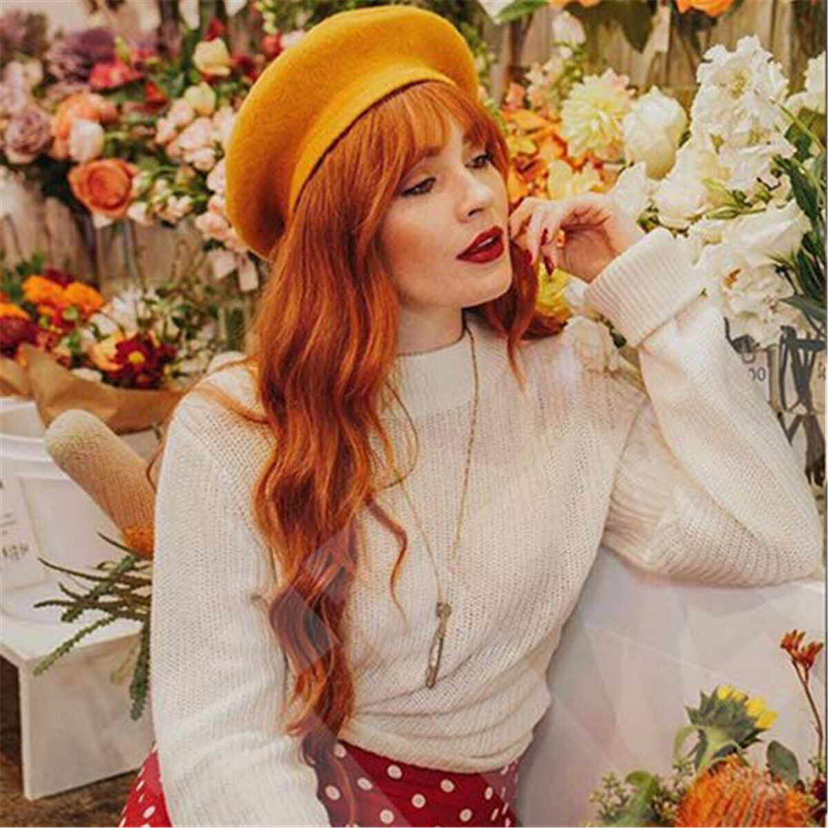 Lace Front Wigs Ginger Orange Synthetic Body Wave Brazilian Hair Wigs Long Wavy