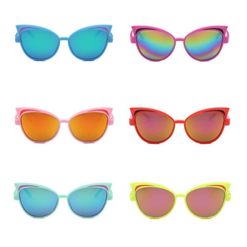 Kids Sunglasses Children Reflective Random Color PC Fashion UV400 Colorful Gifts