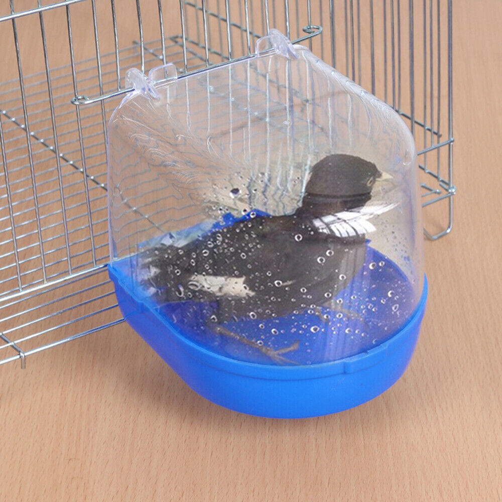 Bathtubs Kit Bath Shower Box Bird Cage Accessories Hanging Cage Parrot Bathtub