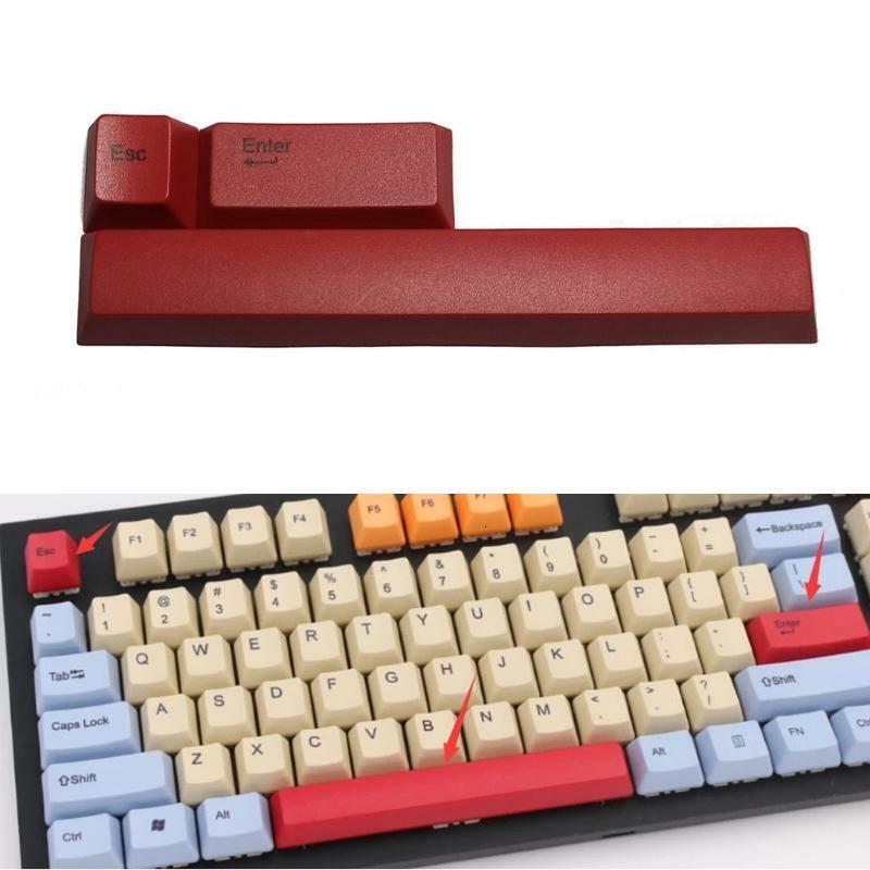 3Pcs/Set PBT OEM Keycaps Cherry Profile Spacebar Mechanical Keyboard Key cap