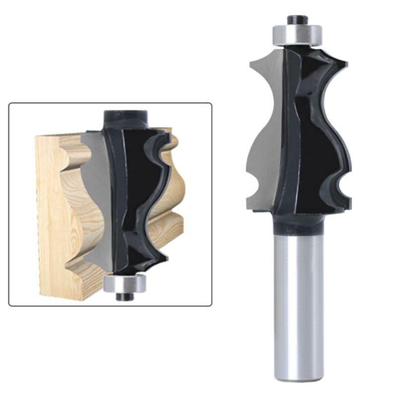 2x Fishtail Armrest Milling Cutter Woodworking Fishtail Handrail Router Bit Trim
