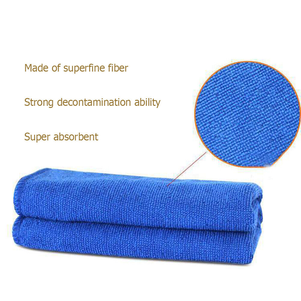 5pcs 25 X 25cm Soft Cloths Cleaning Duster Microfiber Car Towel Detailing