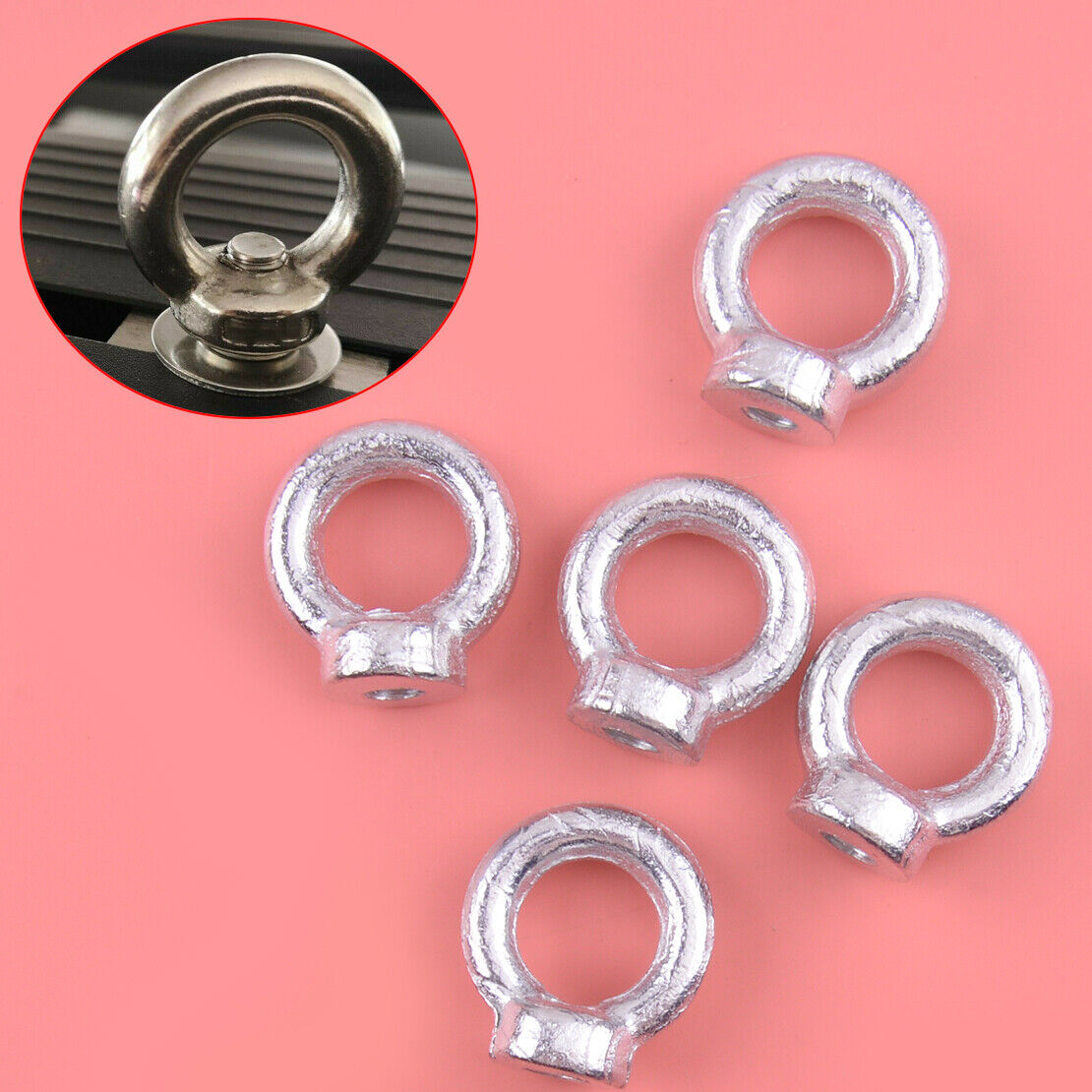 5x M8 Eye Nut Tie Down Kit fit for Rhino Thule Yakima Pro Rola Roof Rack New