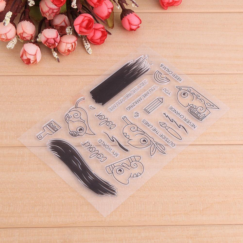 Frog Pattern DIY Transparent Silicone Seal Stamp Sheets Album Decor Gifts