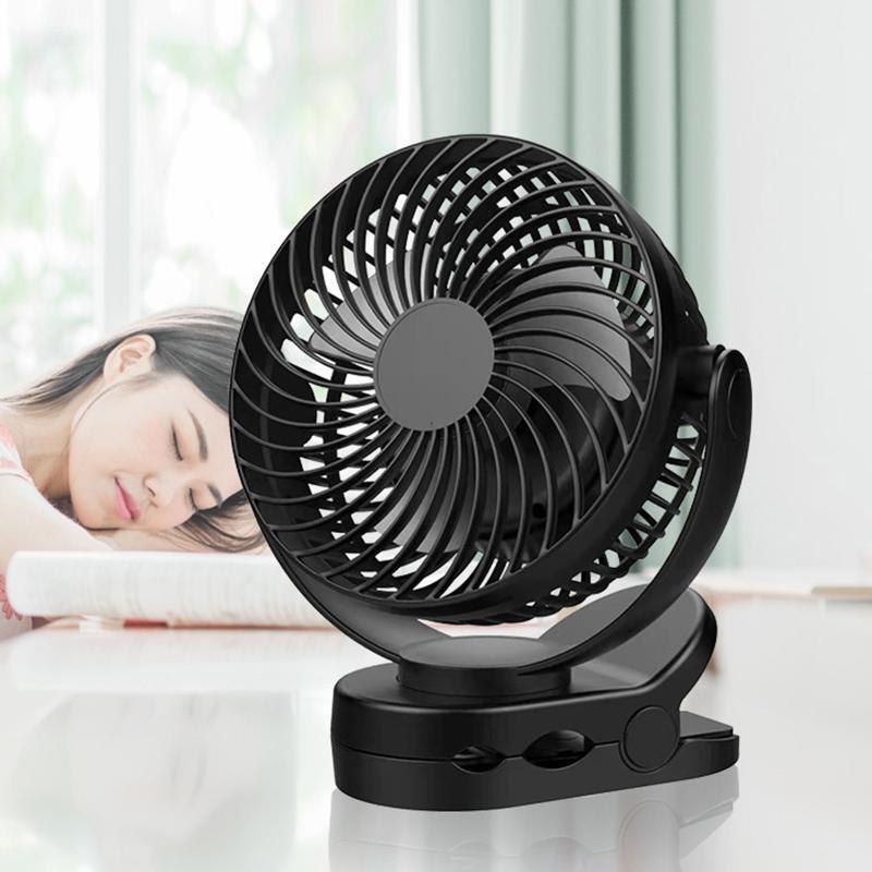 8000mAh Rechargeable Portable Fan Battery Operated Clip on Fan USB Fan 3 Speeds