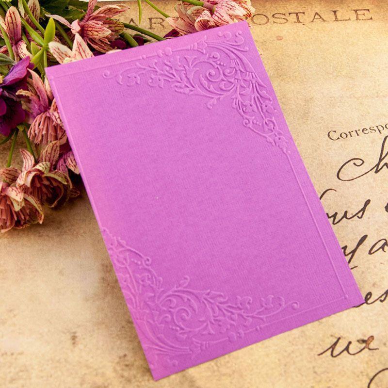 Flowers Corner Plastic Embossing Folder Template DIY Scrapbook Photo Album Card