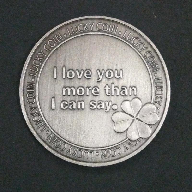 Love Commemorative Coin Metal Art Collectible Ornament Decor Supplies