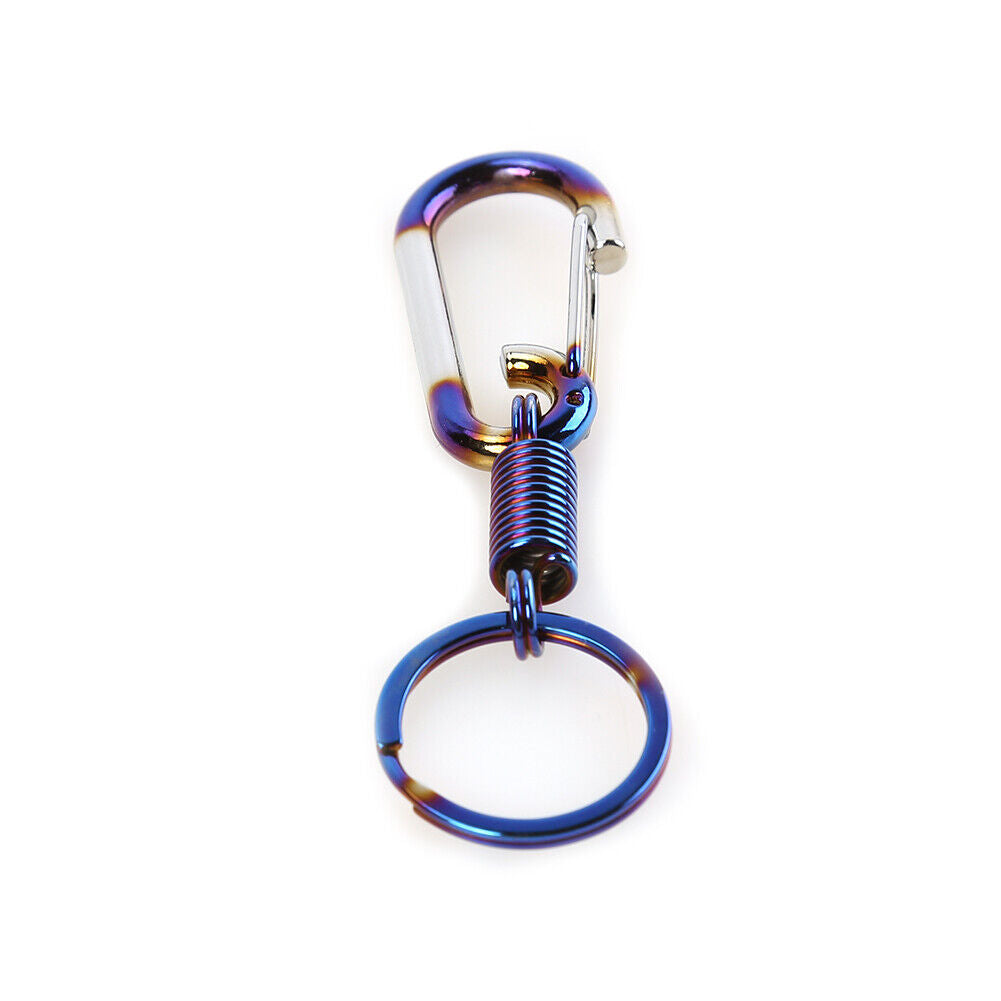Burnt Blue Metal Keychain Aluminum Alloy Car Key Chain Ring Auto Styling