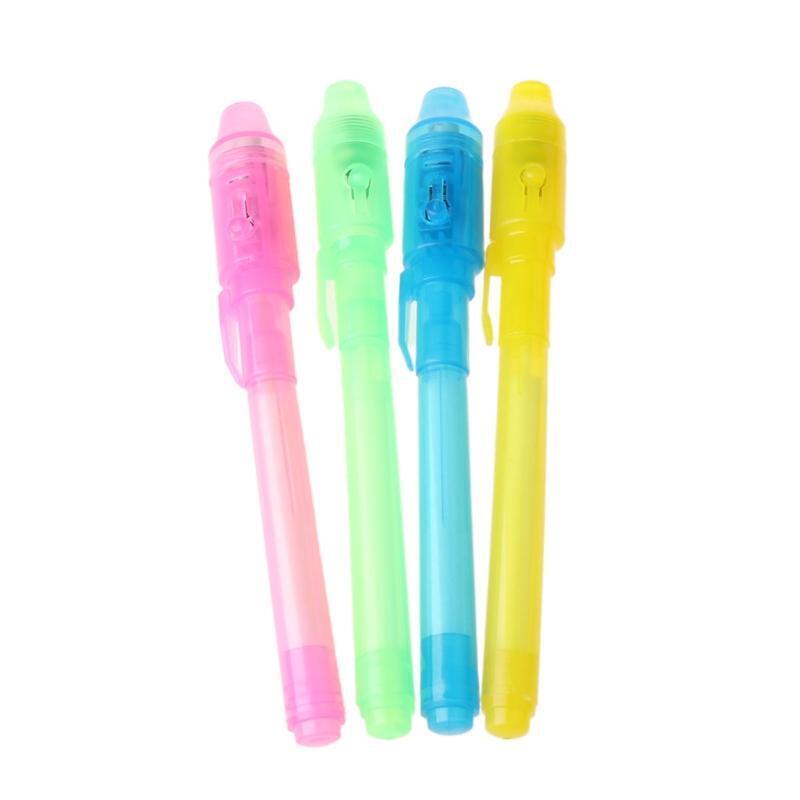 Invisible Writing Pen UV Light Pen LED Marker Pen Gift Stationery Set for Kids