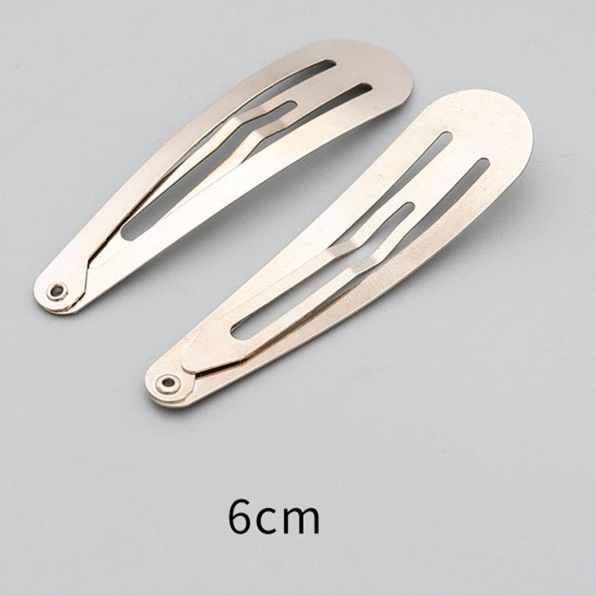 40 Pieces Metal Snap Hair Clips Barrettes 5cm 6cm 7cm 8cm for Toddlers Kids