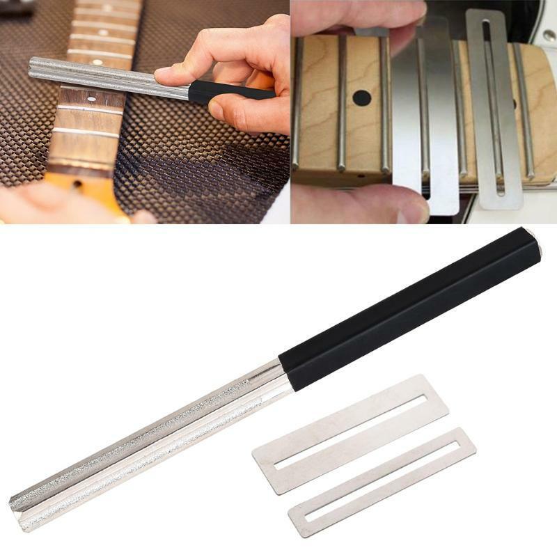 Guitar Fret Tools Crowning File Fret Dressing File w/ 4 Size Edges Luthier Tool