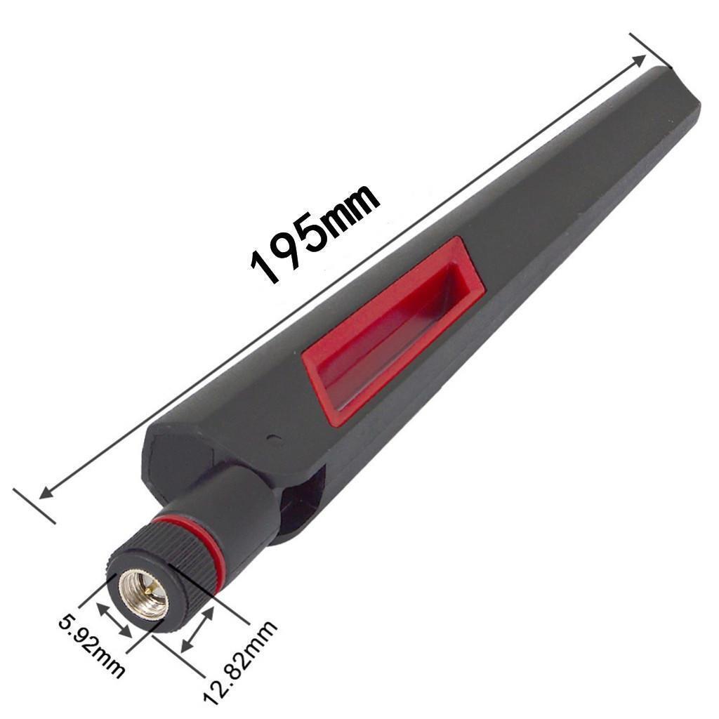 2 Pieces Dual Frequency Through Wall 12DB WiFi Router Antenna Male Connector