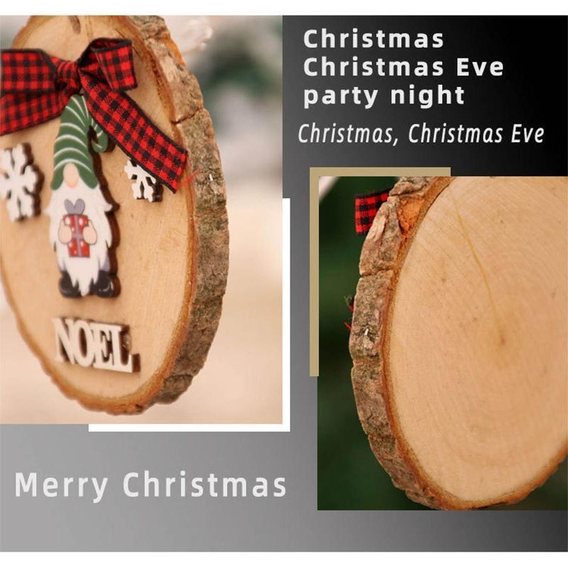 Christmas Decorations Tree Gnome Ornament Cute Wooden Xmas Ornaments Hanging