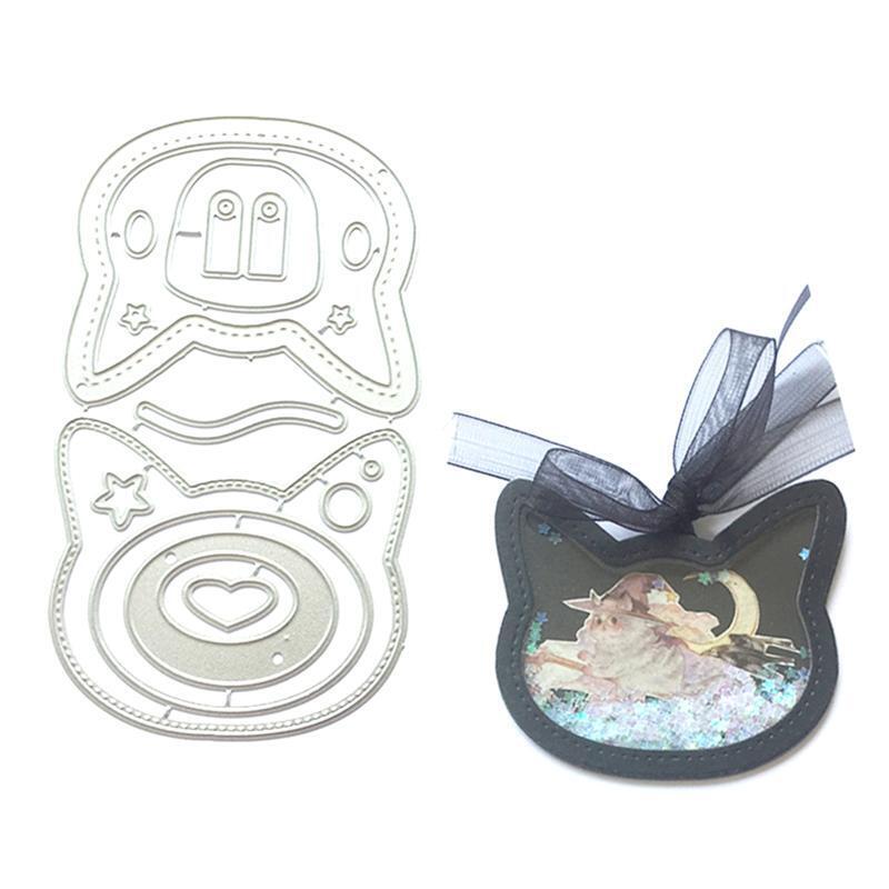 Metal Cutting Die Cat Face for DIY Supplies Craft Paper DIY Decorate Supplies