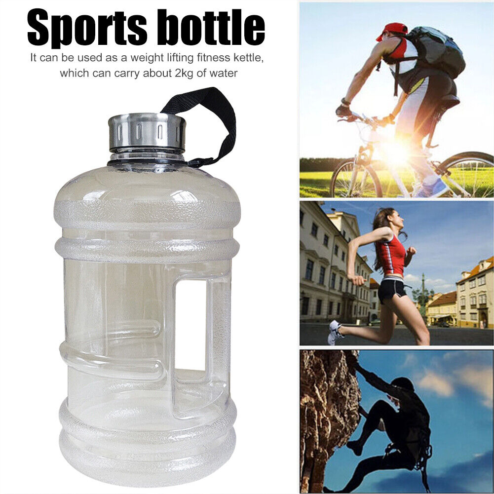 2.2L Water Kettle with Handle Outdoor Fitness Gym Training Bottles (White)
