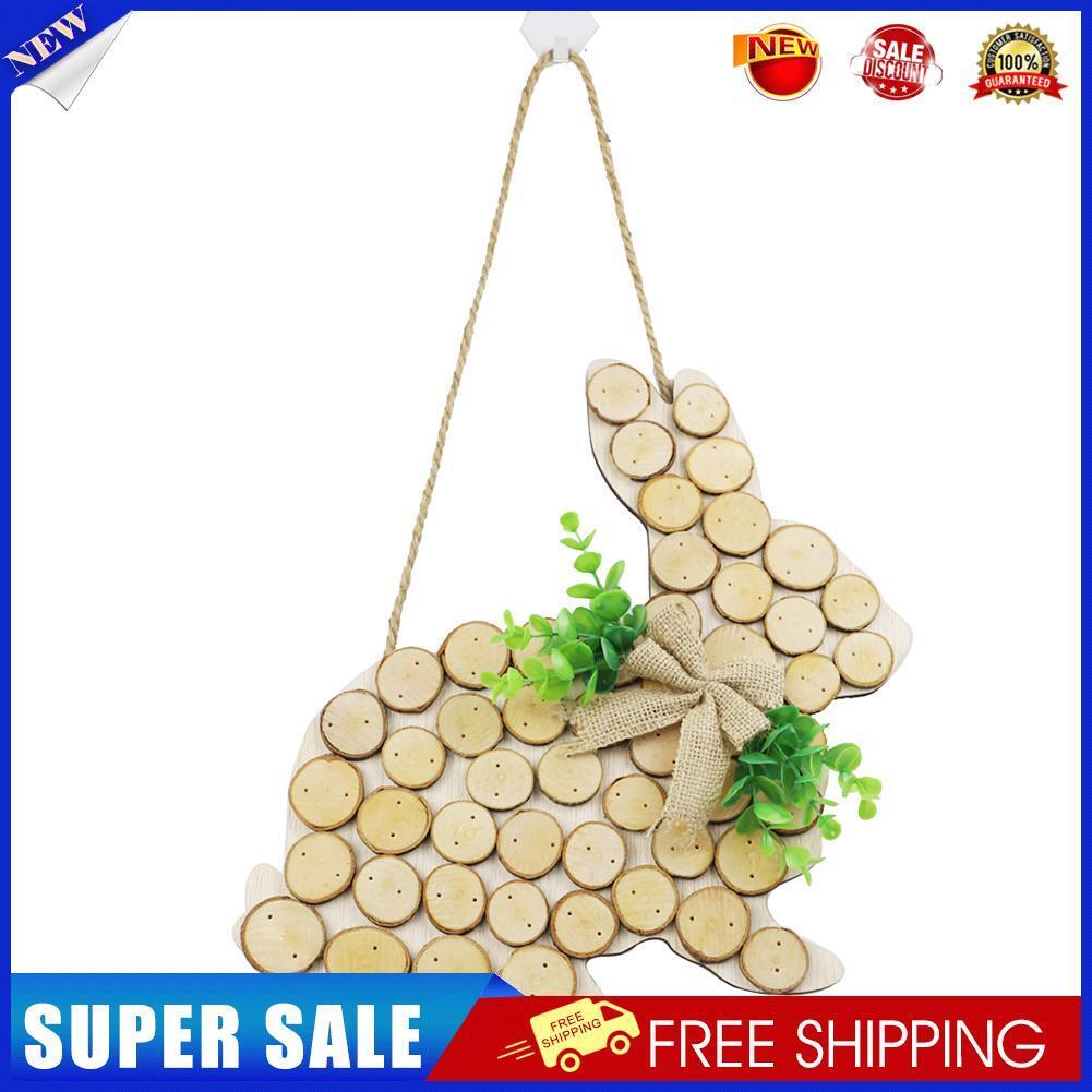 Easter Wooden Hanging Pendant Rabbit Chicken Ornament Home Decor (JM00460)