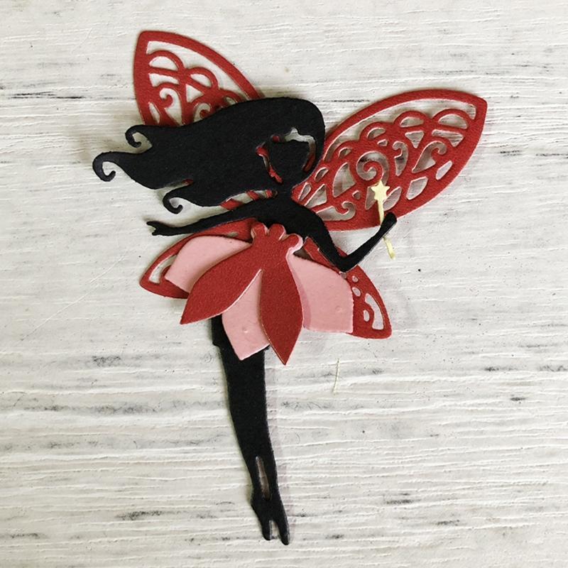 Fashion Wings Fairy Die Cuts Embossing Stencils for DIY Album Cards Scrapbooking