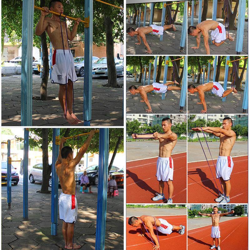 New Elastic Resistance Loop Bands for Gym Yoga Pilates Exercise Workout Fitness