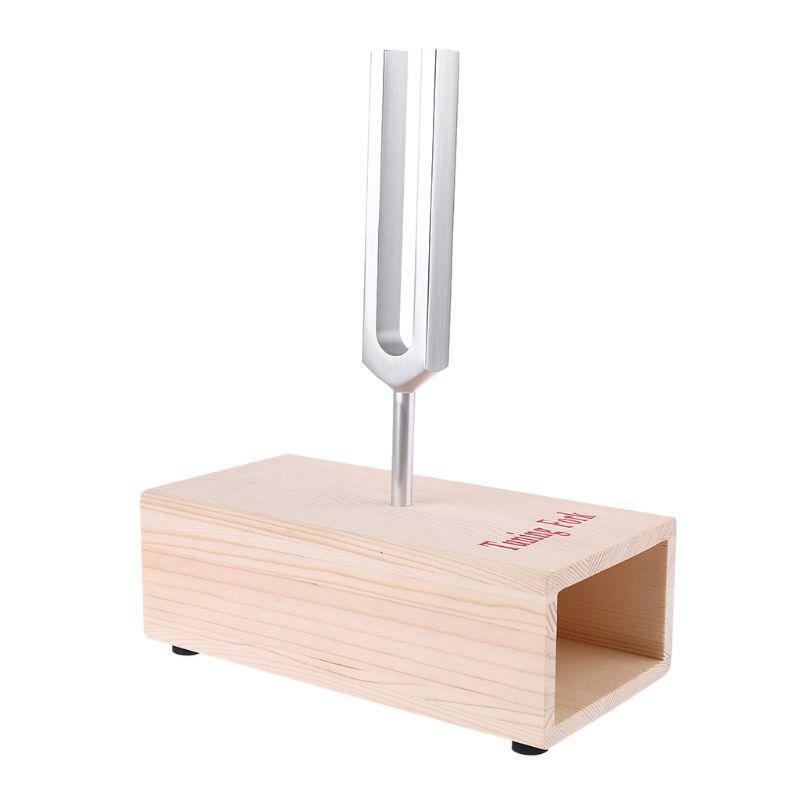 Aluminum Alloy Tuning Forks 440Hz for physics experiment w Mallet & Wood Bases
