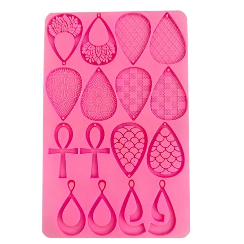 Flower Shape Earring Silicone Mold for Women Girl DIY Jewelry Pendant Supply