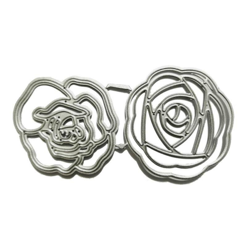 Rose Metal Cutting Dies Stencil Scrapbooking DIY Album Stamp Paper Card Emboss