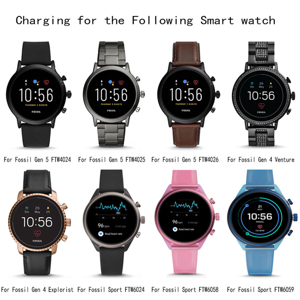Smart Watch Charger Dock for Fossil Gen 6/5/4 Desktop Charging Stand Base